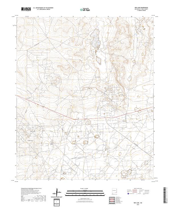 Red Lake 2023 topographic map thumbnail