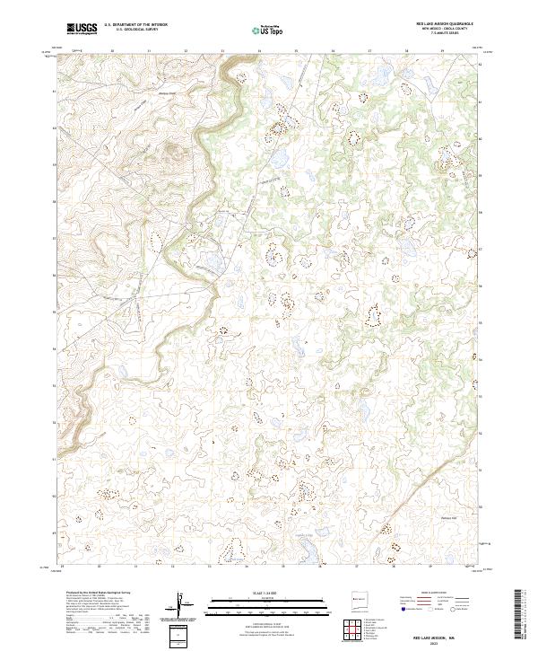 Red Lake Mission topographic map thumbnail