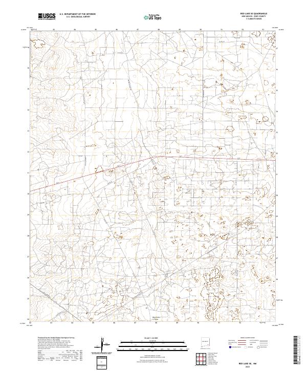 Red Lake SE topographic map thumbnail