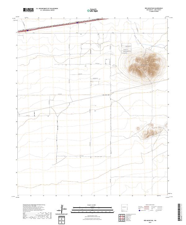 Red Mountain 2023 topographic map thumbnail