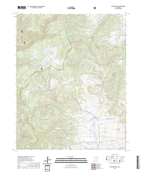 Red River Pass 2023 topographic map thumbnail