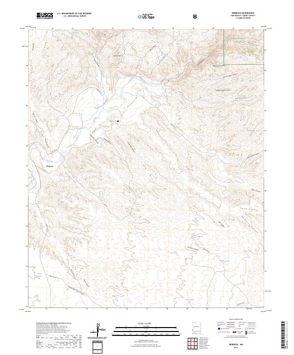 Redrock 2023 topographic map thumbnail