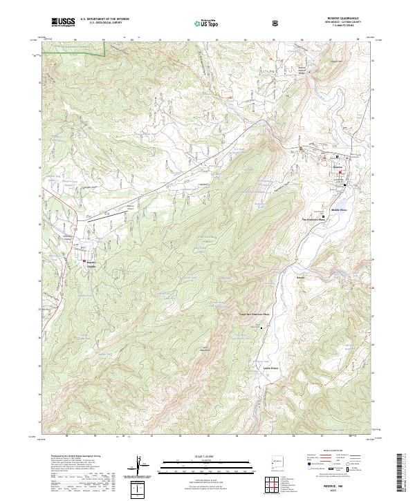 Reserve 2023 topographic map thumbnail