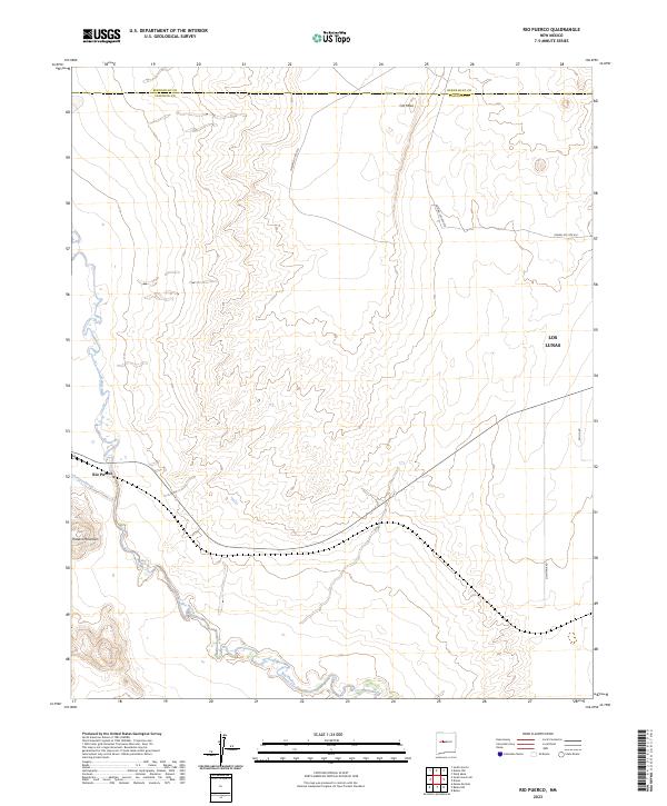 Rio Puerco topographic map thumbnail