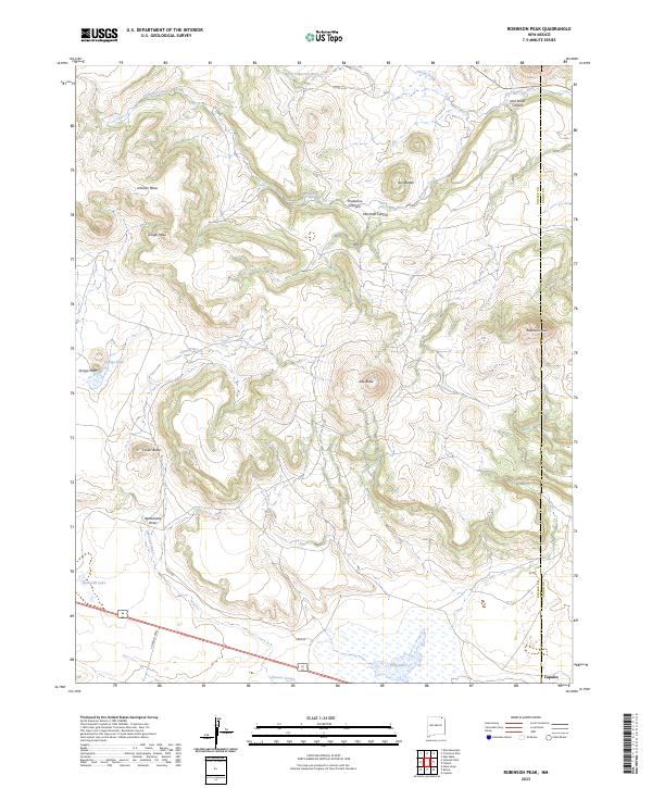 Robinson Peak topographic map thumbnail
