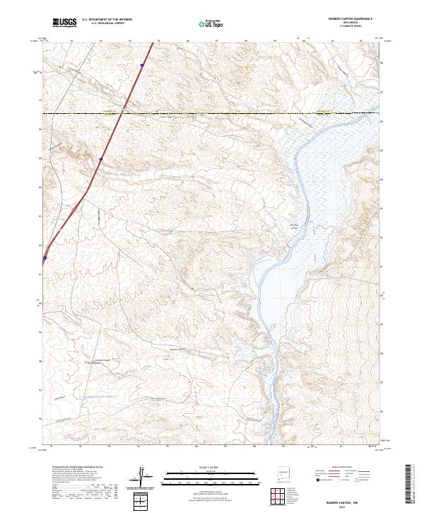 Romero Canyon topographic map thumbnail