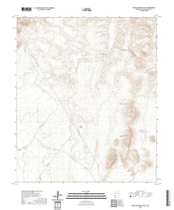 Rough and Ready Hills topographic map thumbnail
