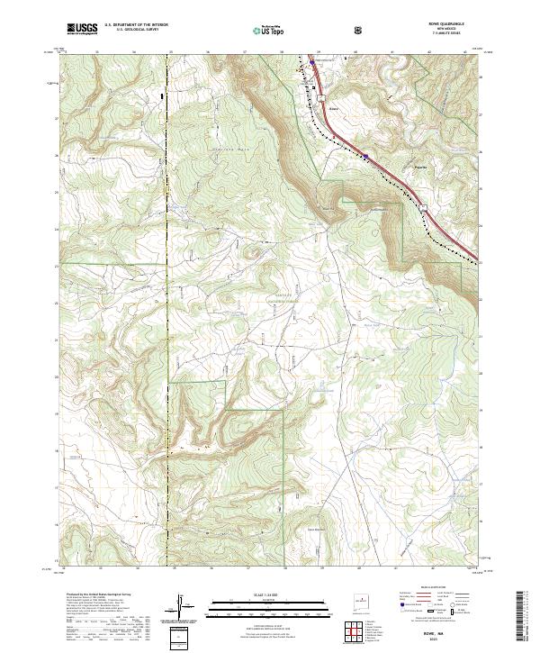 Rowe 2023 topographic map thumbnail