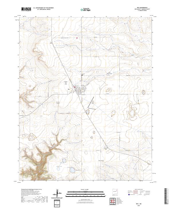 Roy 2023 topographic map thumbnail