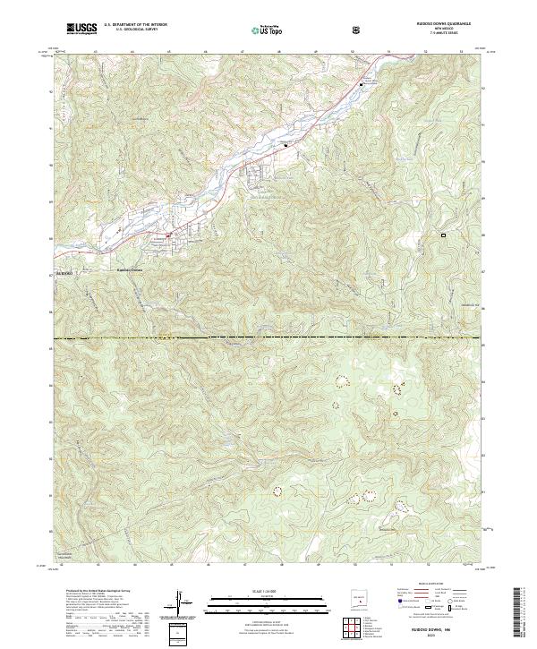 Ruidoso Downs 2023 topographic map thumbnail