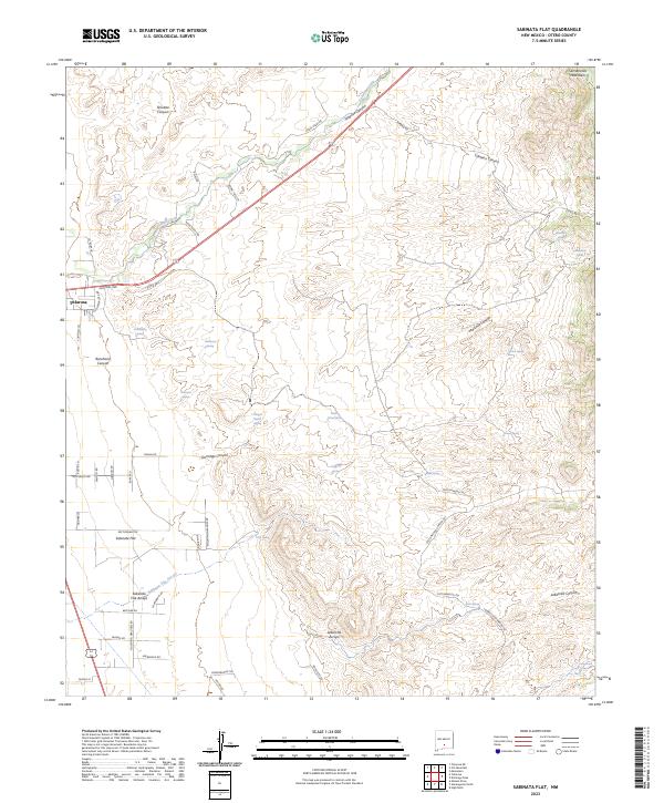Sabinata Flat 2023 topographic map thumbnail