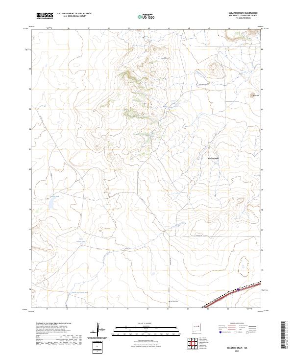 Sacaton Draw 2023 topographic map thumbnail