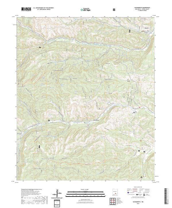 Sacramento topographic map thumbnail