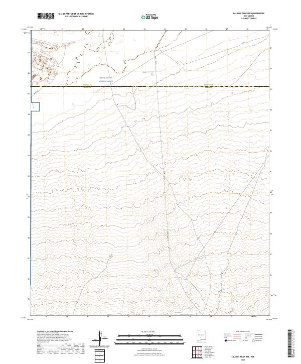 Salinas Peak NW topographic map thumbnail