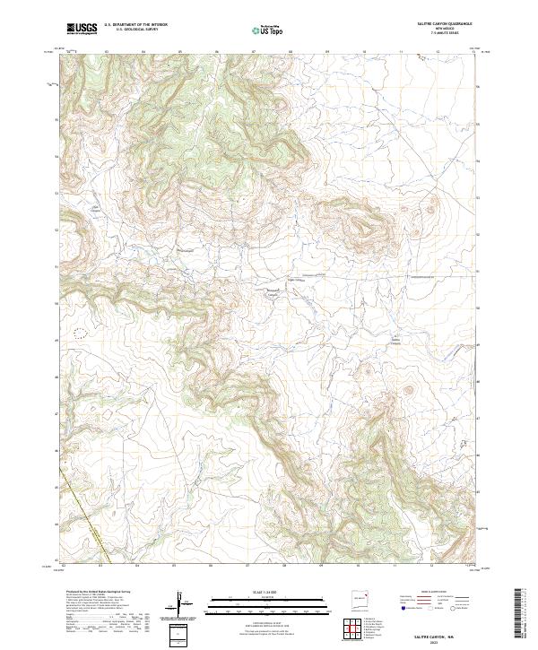 Salitre Canyon 2023 topographic map thumbnail