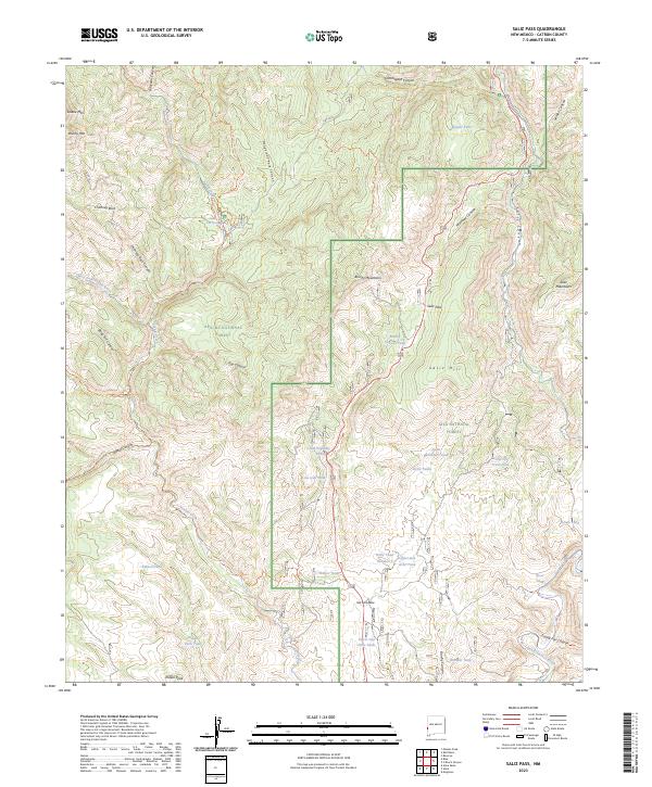 Saliz Pass 2023 topographic map thumbnail