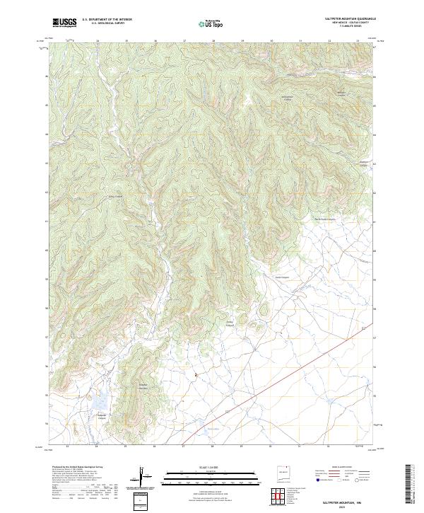Saltpeter Mountain 2023 topographic map thumbnail