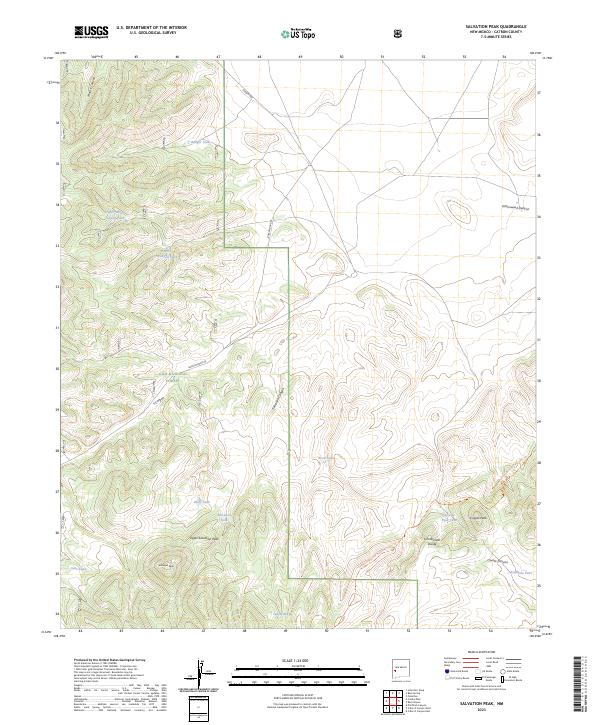 Salvation Peak 2023 topographic map thumbnail