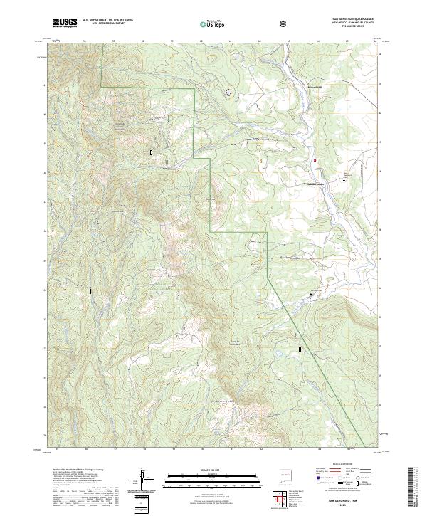 San Geronimo 2023 topographic map thumbnail