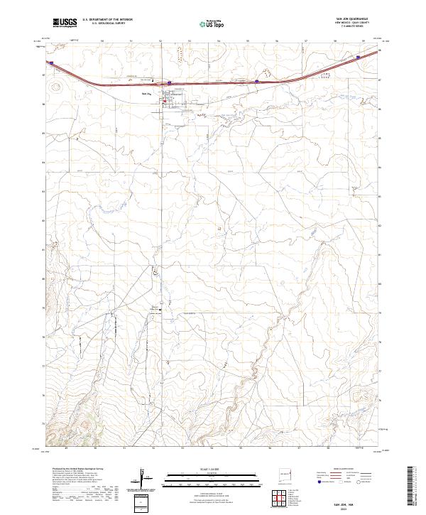 San Jon 2023 topographic map thumbnail