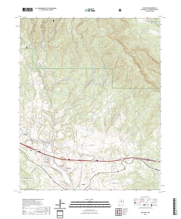 San Jose 2023 topographic map thumbnail