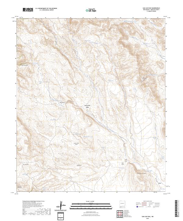 San Luis Pass 2023 topographic map thumbnail