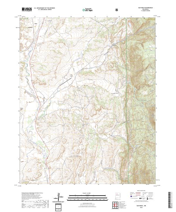 San Pablo 2023 topographic map thumbnail