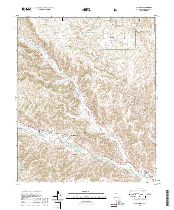 San Patricio topographic map thumbnail