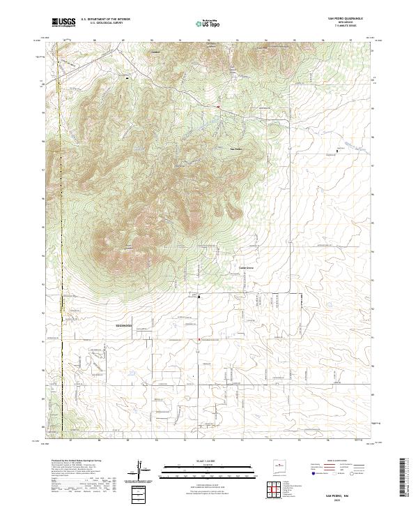 San Pedro 2023 topographic map thumbnail