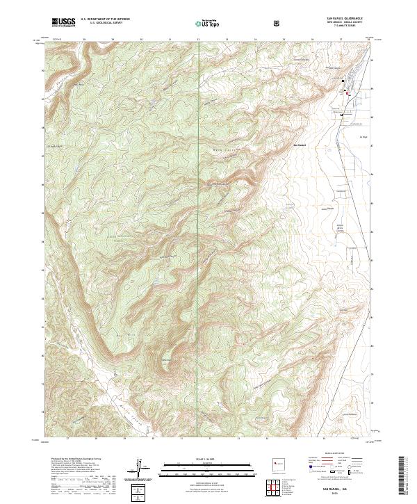 San Rafael 2023 topographic map thumbnail