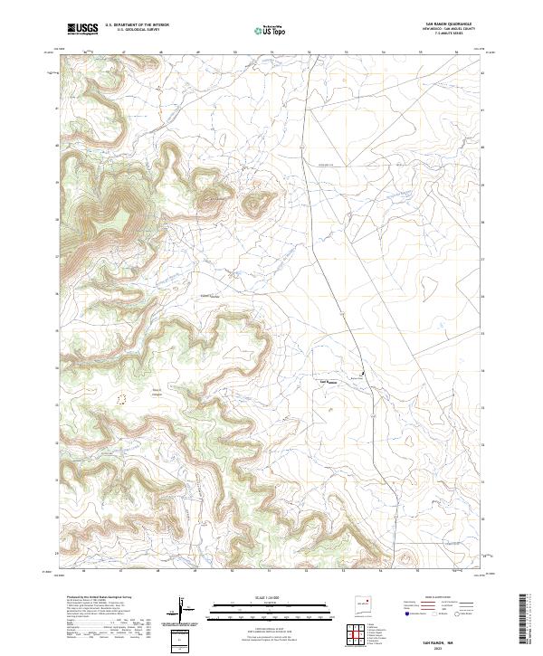 San Ramon 2023 topographic map thumbnail