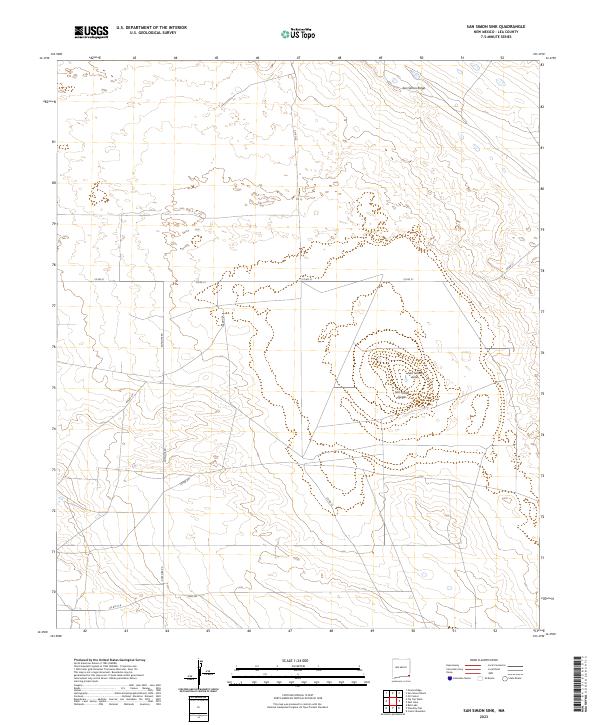 San Simon Sink topographic map thumbnail
