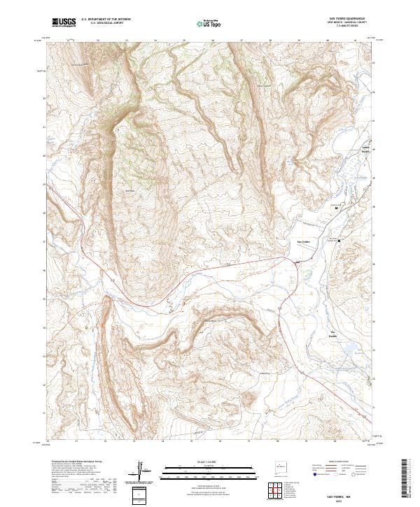 San Ysidro 2023 topographic map thumbnail
