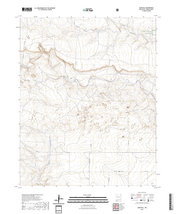 Sand Hill 2023 topographic map thumbnail