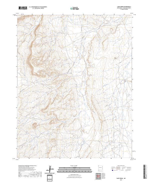 Sand Spring 2023 topographic map thumbnail