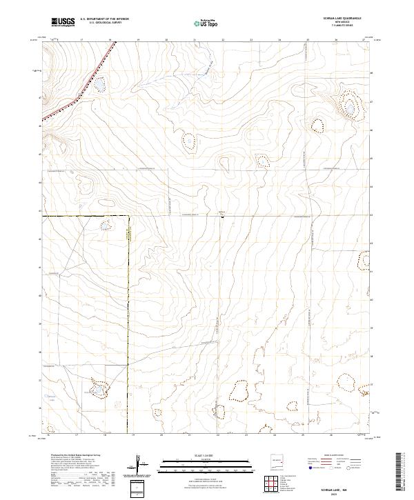 Schram Lake 2023 topographic map thumbnail