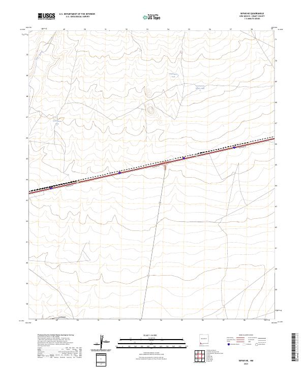 Separ NE 2023 topographic map thumbnail