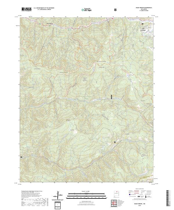 Shady Brook 2023 topographic map thumbnail