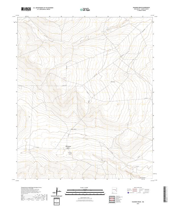 Shannon Draw 2023 topographic map thumbnail