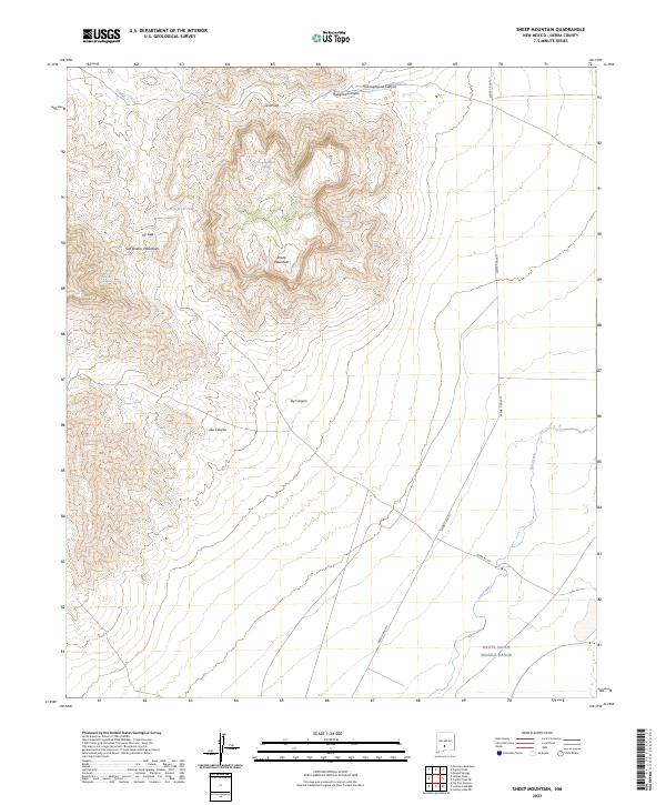 Sheep Mountain 2023 topographic map thumbnail