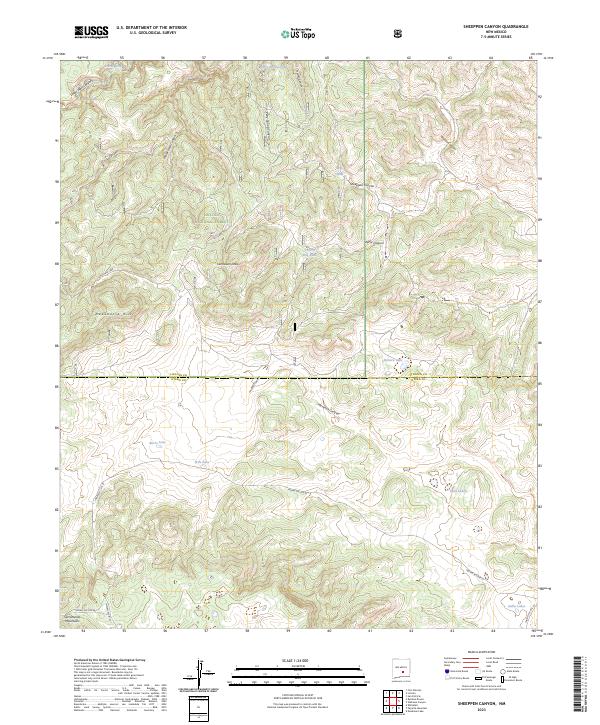 Sheeppen Canyon topographic map thumbnail