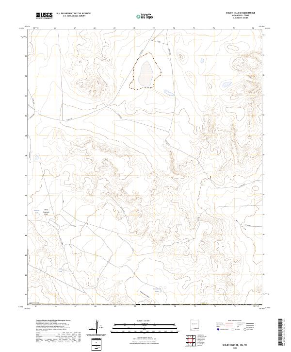 Shiloh Hills SE topographic map thumbnail