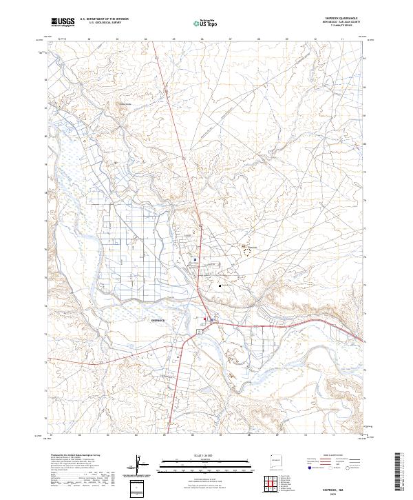 Shiprock 2023 topographic map thumbnail