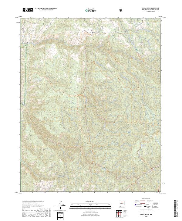 Sierra Mosca 2023 topographic map thumbnail