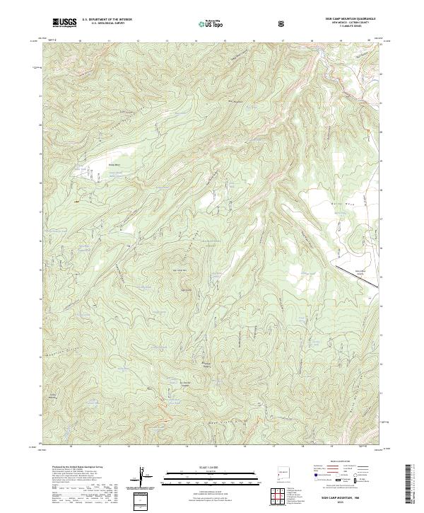 Sign Camp Mountain topographic map thumbnail