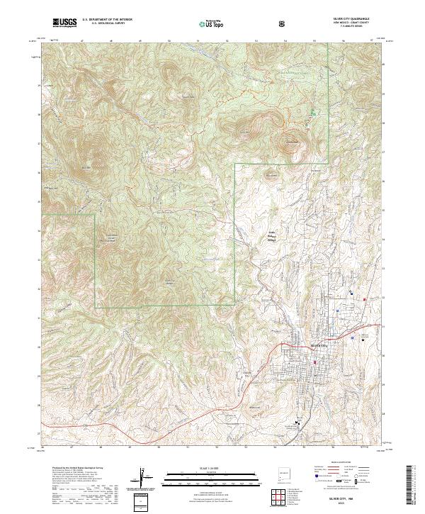 Silver City 2023 topographic map thumbnail