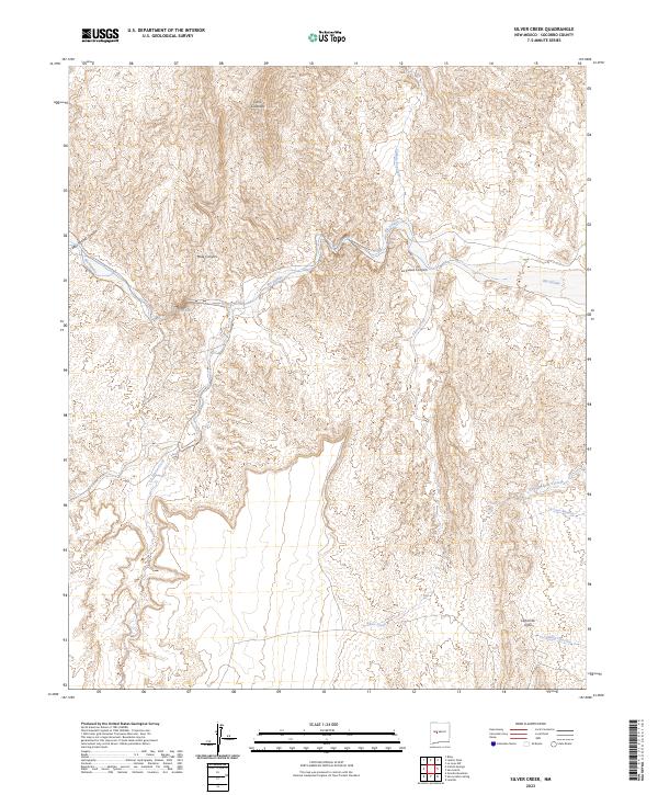 Silver Creek topographic map thumbnail