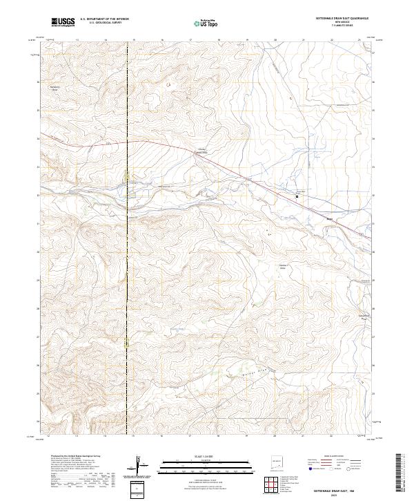 Sixteenmile Draw East topographic map thumbnail