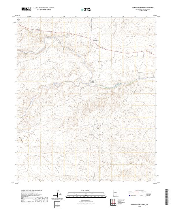 Sixteenmile Draw West topographic map thumbnail