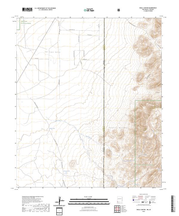 Skull Canyon 2023 topographic map thumbnail